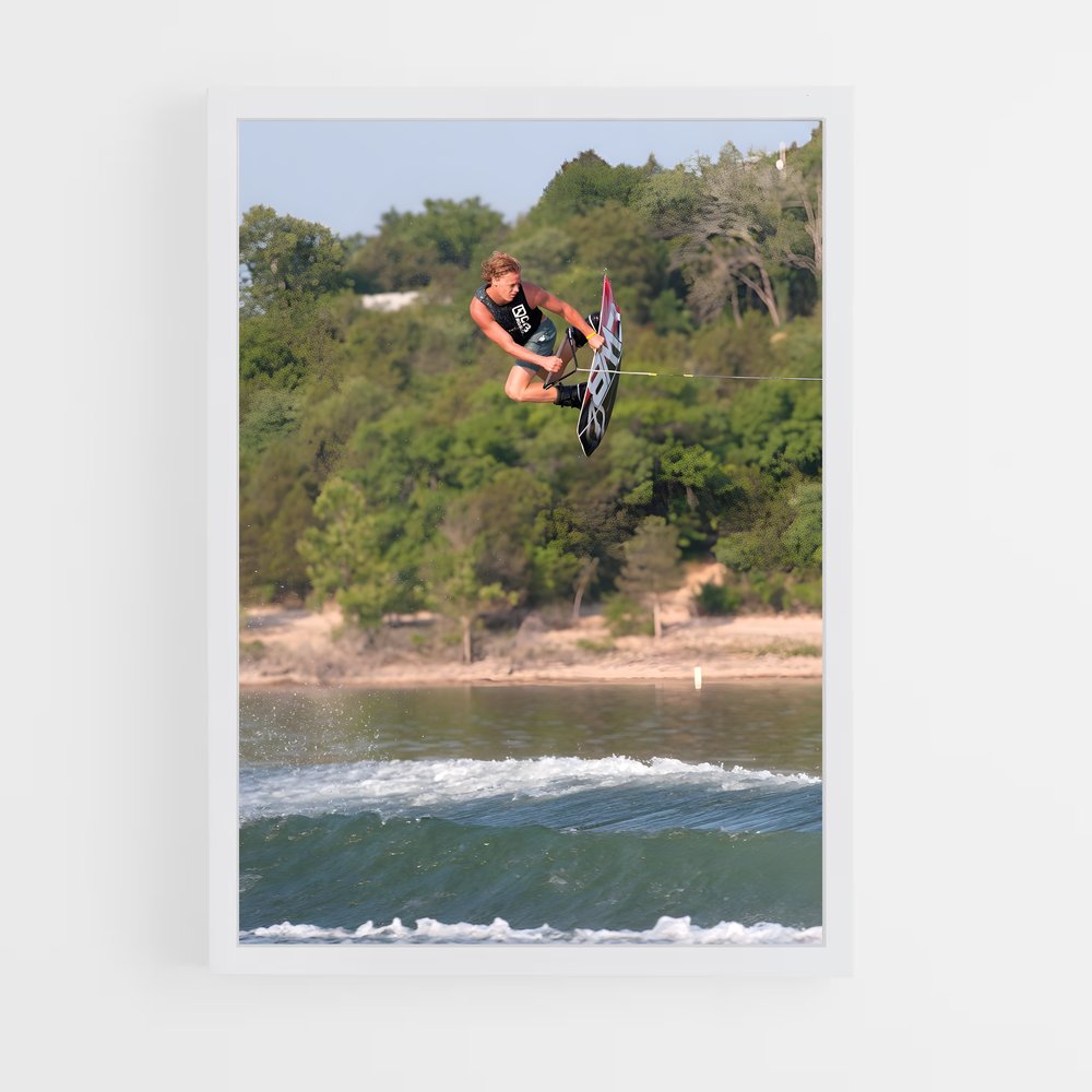 Poster Wakeboard Adventure – affiche Wakeboarding (vue 3)